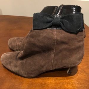 Kate Spade kitten velvet booties